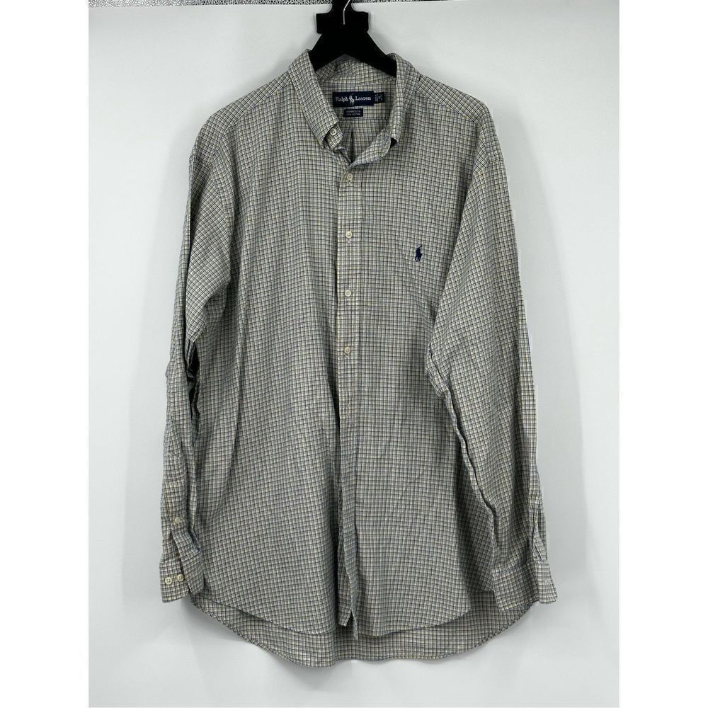 Ralph Lauren size 18 long sleeve button up shirt 100% cotton
